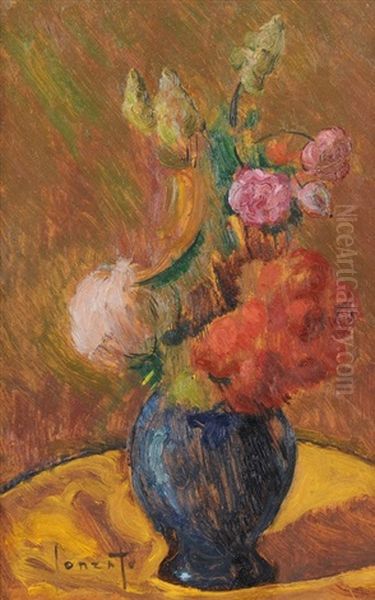 Blumenstilleben Oil Painting by Guido Gonzato