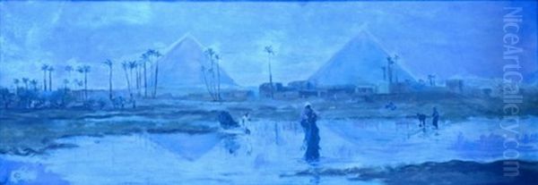 On The Nile Oil Painting by Frederick Goodall