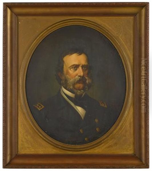 Portrait Of Rear Admiral Samuel Francis Du Pont (1803-1865) Oil Painting by Edward Ashton Goodes