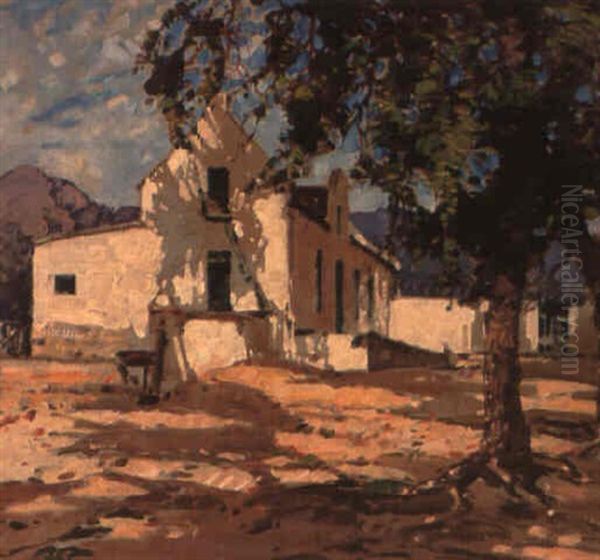 Cape Farmhouse Oil Painting by Robert Gwelo Goodman