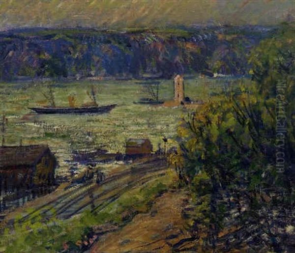 The Palisades From Riverdale Oil Painting by Arthur Clifton Goodwin