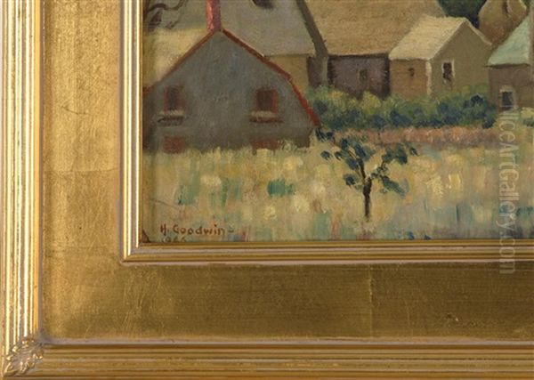 Nantucket Church Oil Painting by Helen M. Goodwin