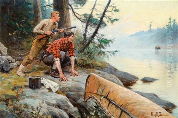 A Break At Dawn Oil Painting by Philip Russell Goodwin