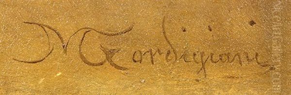 Portrait Of A Noble Child Oil Painting by Michele Gordigiani