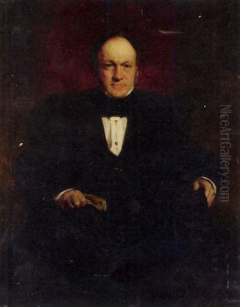 Portrait Of A Gentleman Seated Oil Painting by John Watson Gordon