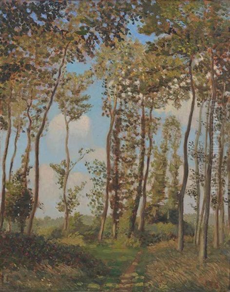 Landscape Near Neuville, Normandy Oil Painting by Spencer Frederick Gore