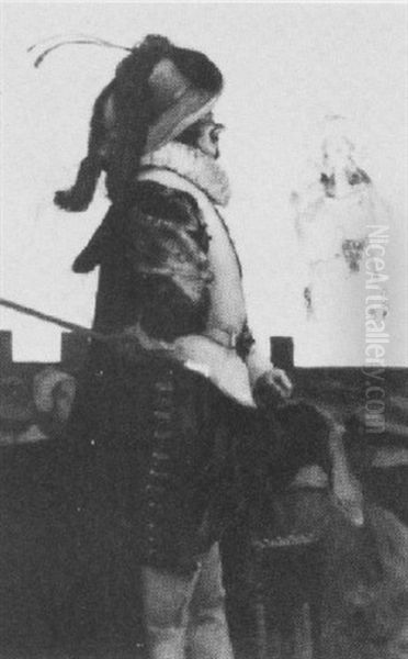 Cyrano And Montfleury Oil Painting by Auguste Francois Gorguet