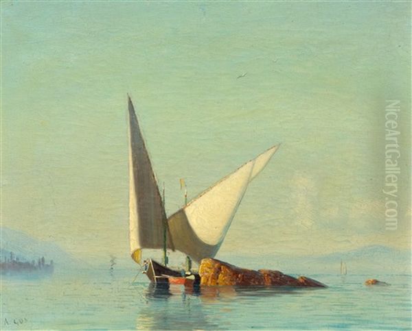 La Neptune Oil Painting by Albert H. Gos
