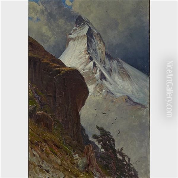 The Matterhorn Oil Painting by Albert H. Gos