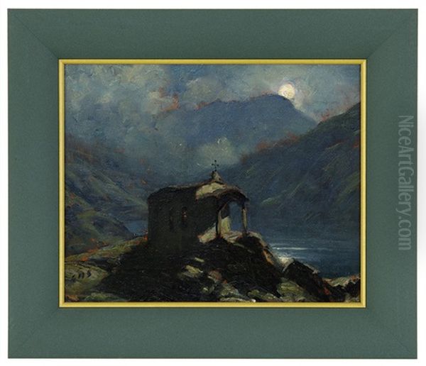 Le Lac Noir Oil Painting by Albert H. Gos