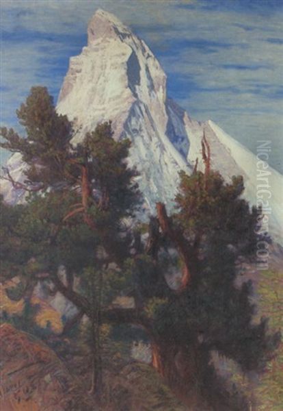 Das Matterhorn Oil Painting by Albert H. Gos