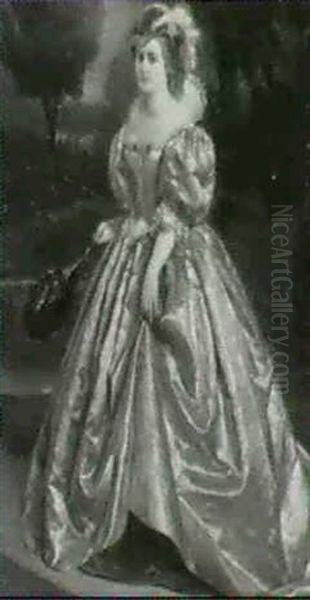 Dame In Historischem Kleid Oil Painting by Jean Francois Gose