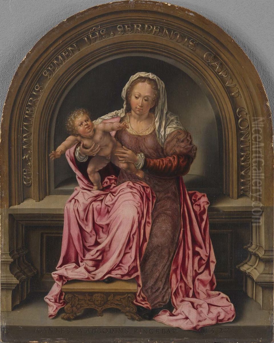 Maria Mit Kind Oil Painting by Jan Gossaert