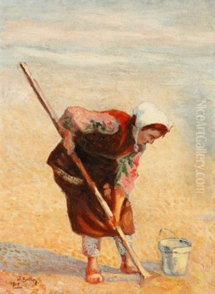 Pecheuse Oil Painting by Yakow Gotkowski