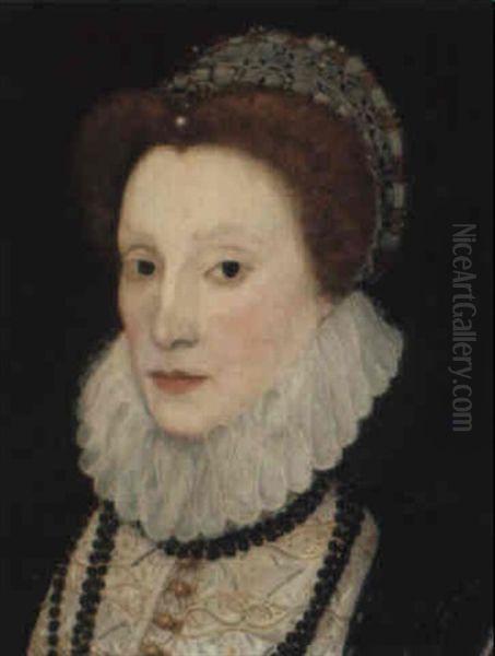 Portrait Of Elizabeth I Oil Painting by George Gower
