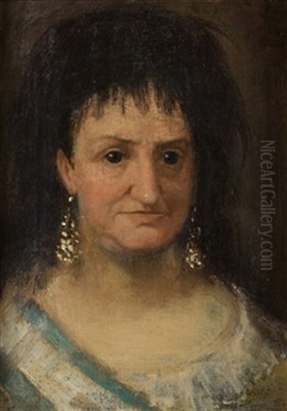 Luisa De Parma Oil Painting by Francisco Goya Fuendetodos