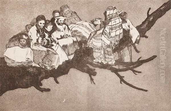 Los Proverbios (18 Works) Oil Painting by Francisco Goya Fuendetodos