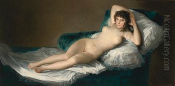Maja Desnuda (the Naked Maja) Oil Painting by Francisco Goya Fuendetodos