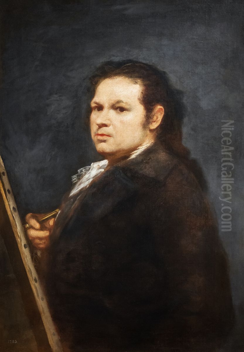 Self-portrait Oil Painting by Francisco Goya Fuendetodos