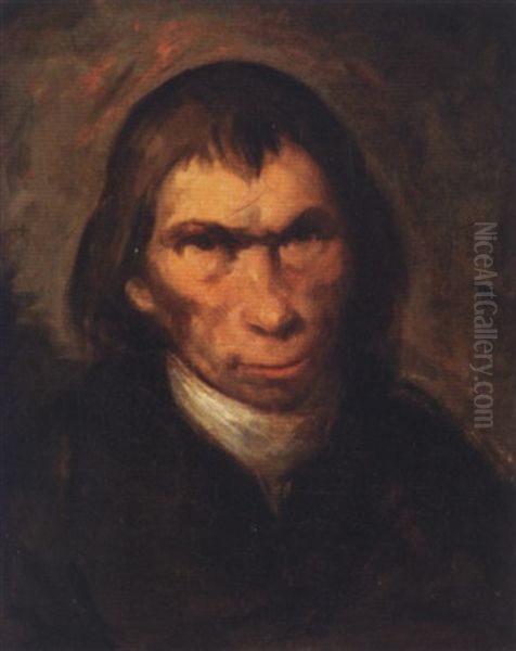 Portrait Of A Gentleman Wearing Black Oil Painting by Francisco Goya Fuendetodos