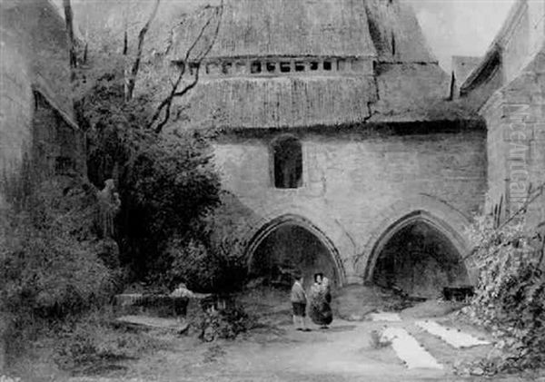 Im Halberstadter Domkreuzgang Oil Painting by Karl Georg Anton Graeb