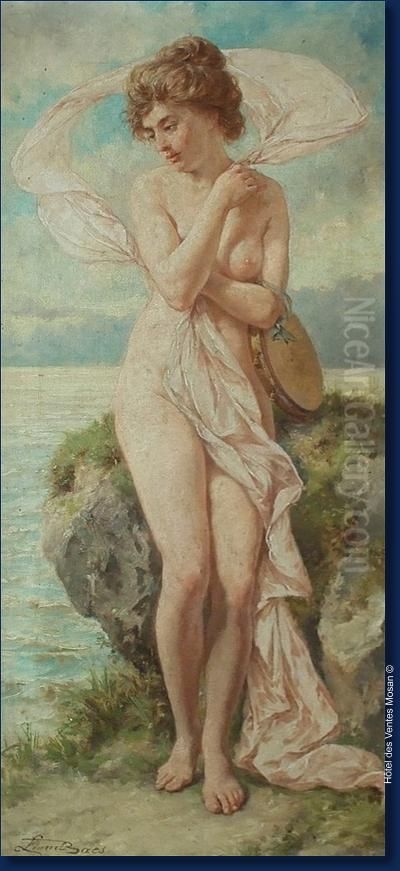Nymphe Au Tambourin Oil Painting by Lionel Baes