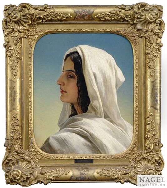 Bildnis Einer Vestalin Oil Painting by Albert Graefle