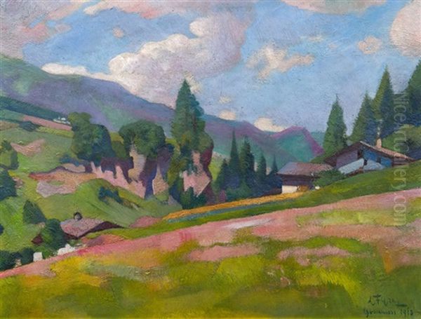 Gossensass Am Brenner Oil Painting by Ludwig Ferdinand Graf