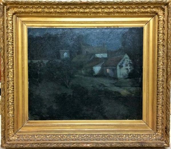Maisons Dans La Nuit Oil Painting by Paul Graf