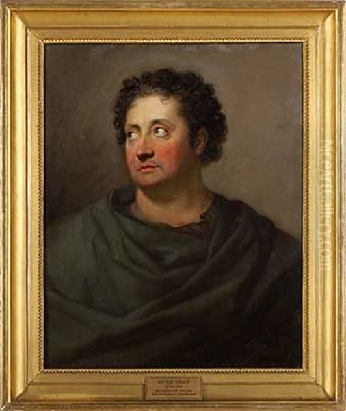 Portrait Von Iffland Als Roussaults Pygmalion Oil Painting by Anton Graff