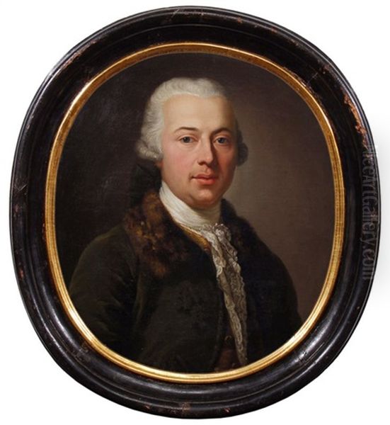 Ernst Haubold Von Miltitz Oil Painting by Anton Graff