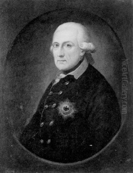 Bildnis Konig Friedrich Ii. Von Preussen Oil Painting by Anton Graff