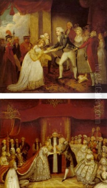 The Reception Of Princess Caroline Amelia At Carlton House Oil Painting by Graham, John