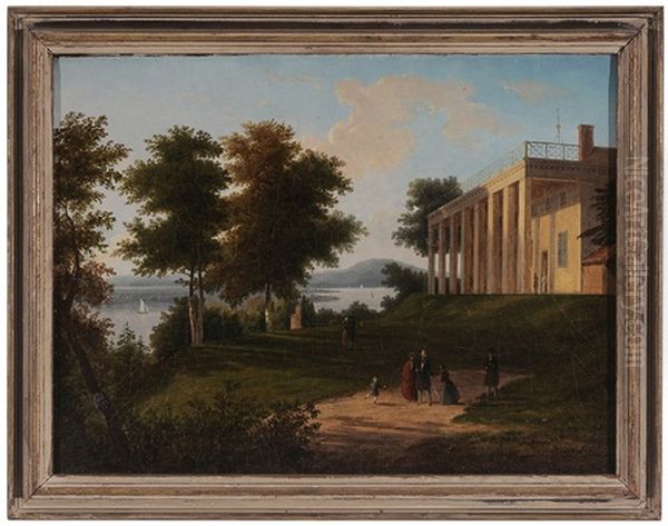 View Of Mount Vernon Oil Painting by Victor de Grailly
