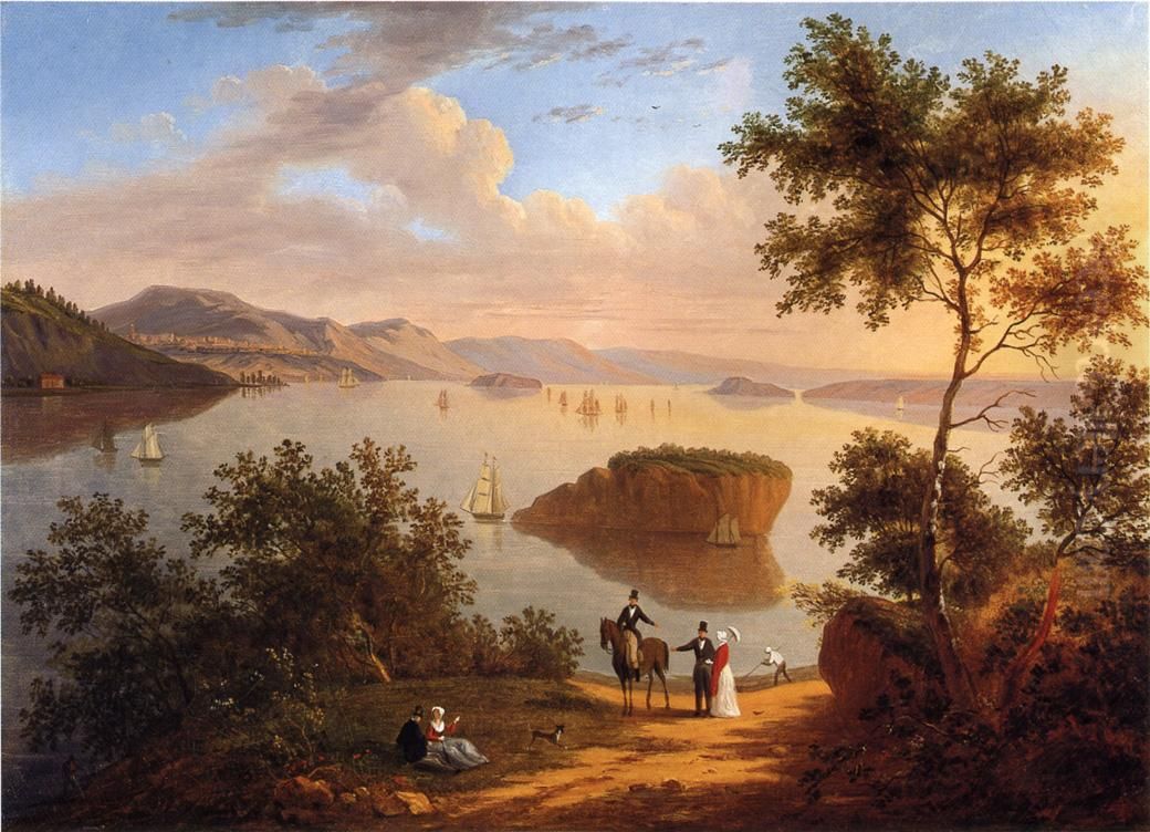 Passamaquoddy Bay, Maine Oil Painting by Victor de Grailly