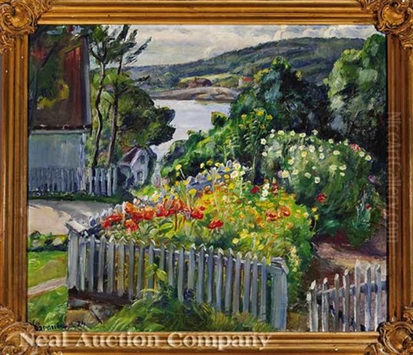 Spring Garden Oil Painting by Severin Grande