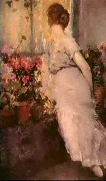 A View Of Spring Oil Painting by Luis Graner y Arrufi