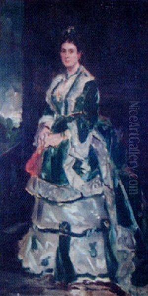 Portrait Of Baroness Albert Grant Oil Painting by Sir Francis Grant
