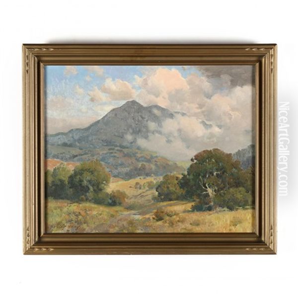Clouds Over Mount Tamalpais Oil Painting by Percy Gray