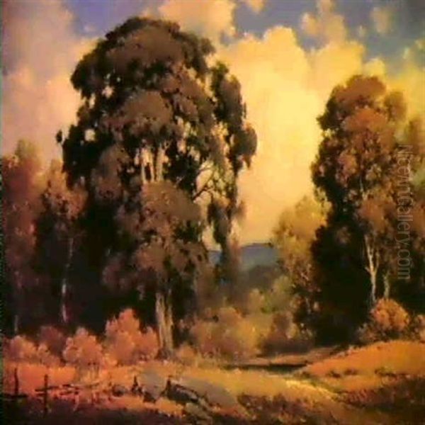 Aetna Springs Landscape Oil Painting by Percy Gray
