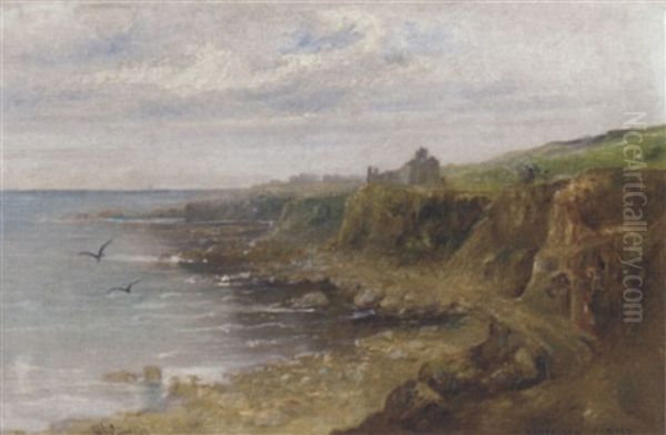 Tantallon Castle Oil Painting by Ronald Gray