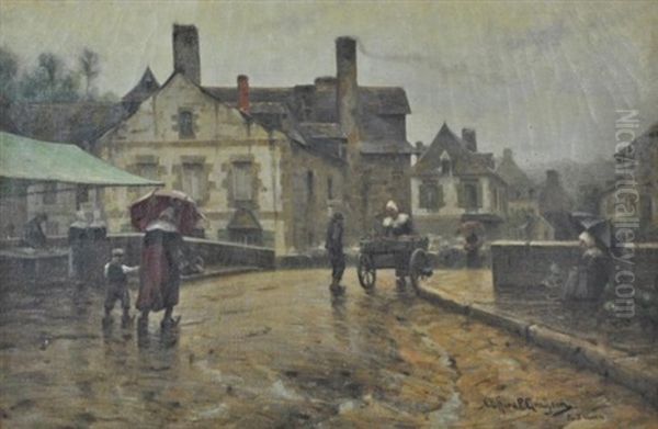 Pont Aven Oil Painting by Clifford Provost Grayson