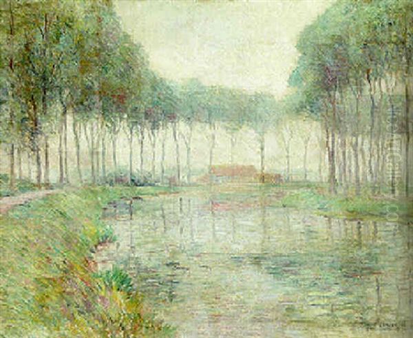 French Landscape Oil Painting by Edmund William Greacen