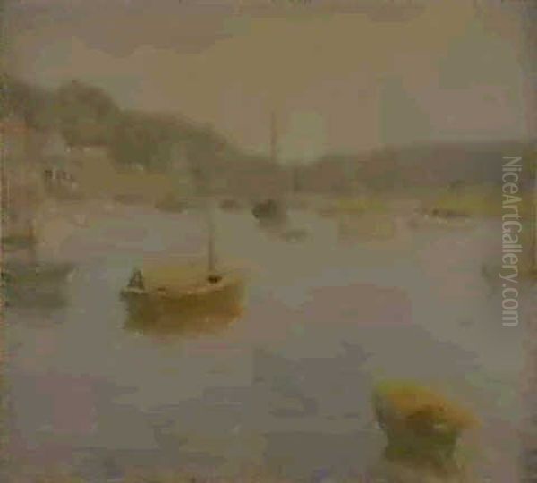 The Yacht Basin Oil Painting by Edmund William Greacen