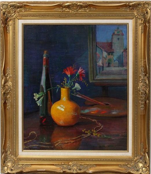 Interior Scene Oil Painting by William Greason
