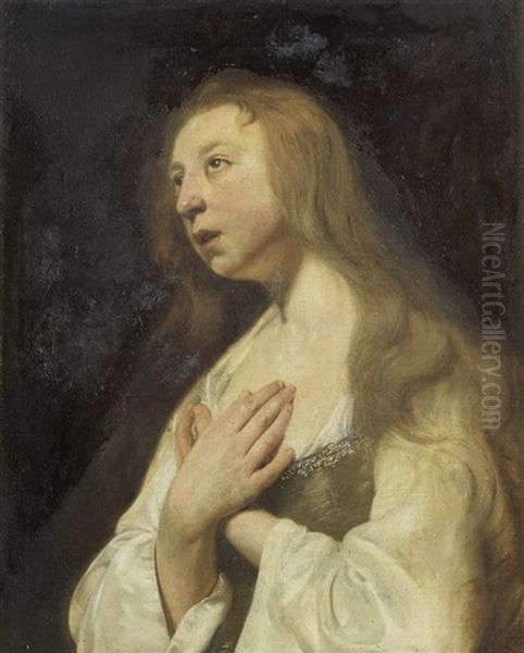 Penitent Magdalen Oil Painting by Pieter Fransz de Grebber