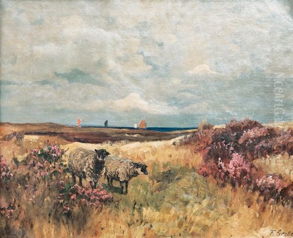 By The Baltic Sea Oil Painting by Fritz Grebe