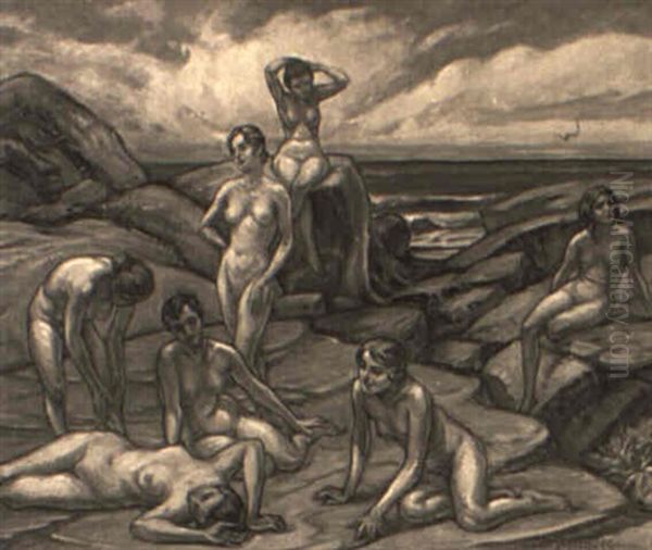 Sirens Oil Painting by William Bradford Green