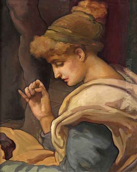 Lydia Oil Painting by Maurice William Greiffenhagen