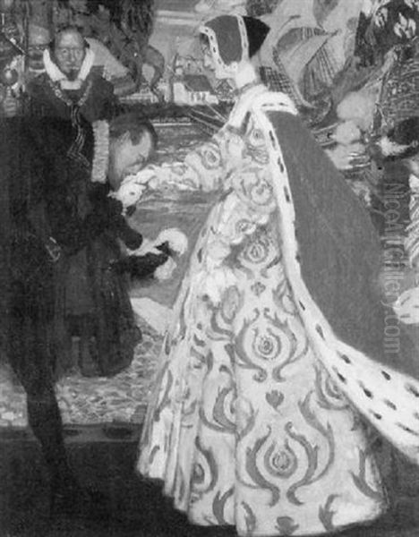 Princess Elizabeth Lands Oil Painting by Maurice William Greiffenhagen